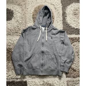 Polo Ralph Lauren Zip Jacket Gray Men’s XL Classic Designer Vintage Streetwear